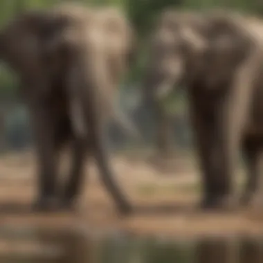 Social Structure: The Heart of Elephant Communities An elephant in its natural habitat, demonstrating its social behavior.