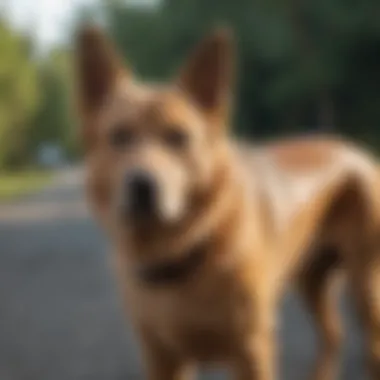 Aging dog enjoying mobility