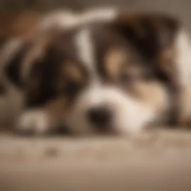 Alaskan Shepherd puppy resting peacefully