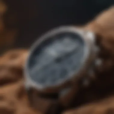 Detailed view of the unique features and craftsmanship of an ambush watch.