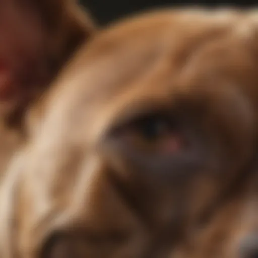 A close-up of a pit bull's fur showcasing its texture