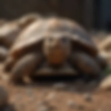 Comparison of different bedding materials for tortoise habitats