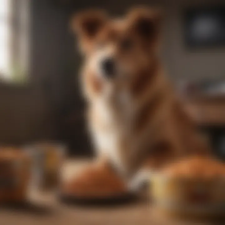 A comparison chart of leading dog food brands for young adults
