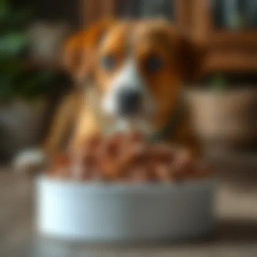 Nutrient-rich soft dog food in a bowl