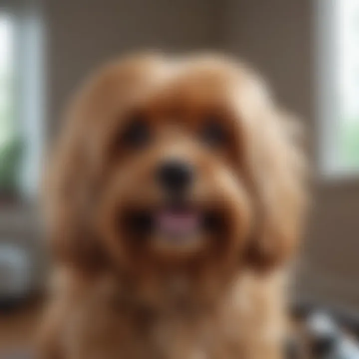 Dog hair collected in a vacuum cleaner