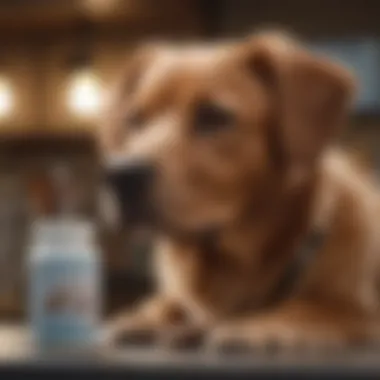 Over-the-Counter Treatment Options Selection of over-the-counter medicine products for dogs