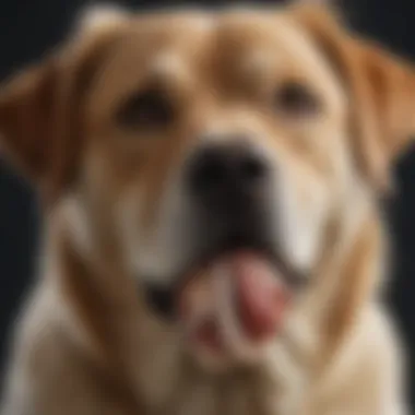 Identifying Tapeworm Symptoms Illustration showing symptoms of tapeworm infestation in dogs