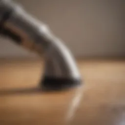 Close-up of a vacuum cleaner nozzle designed for pet hair removal