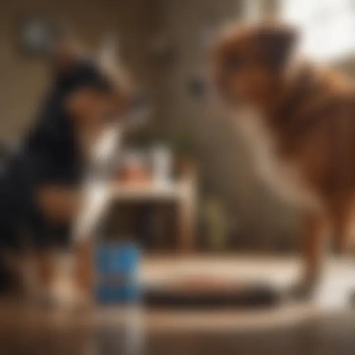 Pet owners discussing concerns about pet food safety