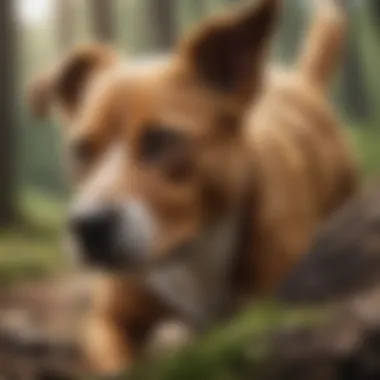 Preventing Scabies in Dogs Healthy dog playing in a clean environment, symbolizing prevention
