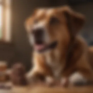 A happy dog with a chocolate-free treat