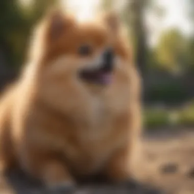 Positive Reinforcement in Pomeranian Training Pomeranian responding positively to training commands