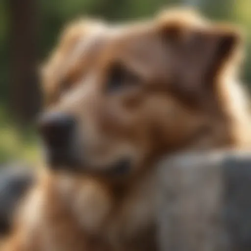 Custom memorial stone for a beloved dog