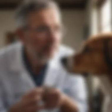 Veterinary consultation for dog health issues