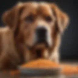 Large breed dog enjoying Iams food