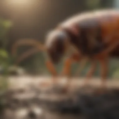 Understanding the Flea Life Cycle Visual representation of flea life cycle stages for better understanding.