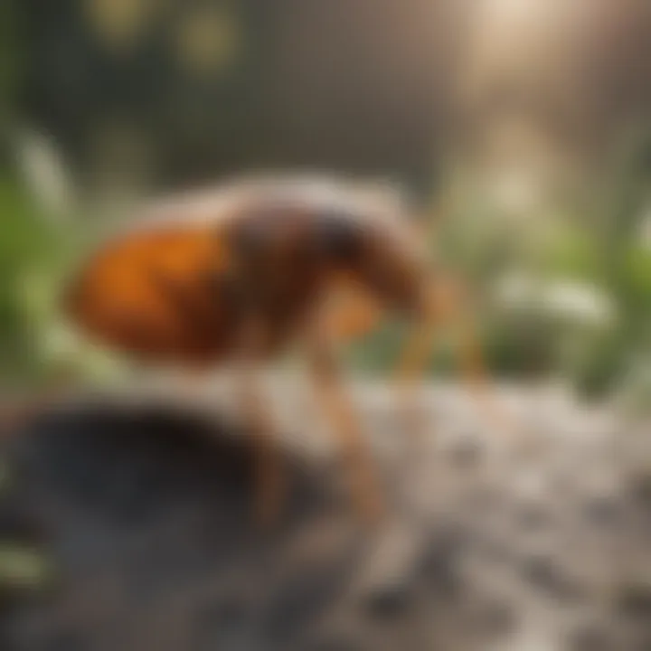 Natural flea control products such as essential oils and herbs.
