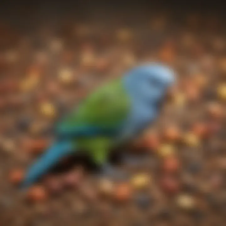 An array of diverse seed mixes beneficial for parrotlets