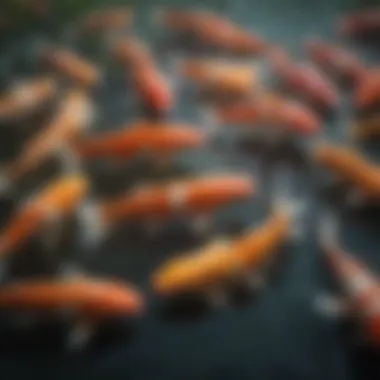 A graph depicting market demand trends for koi fish over time.