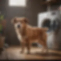 A powerful dog dryer in action, showcasing its efficiency