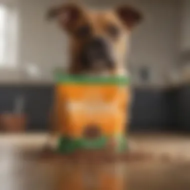 Visual comparison of Iams dog food with competitor brands