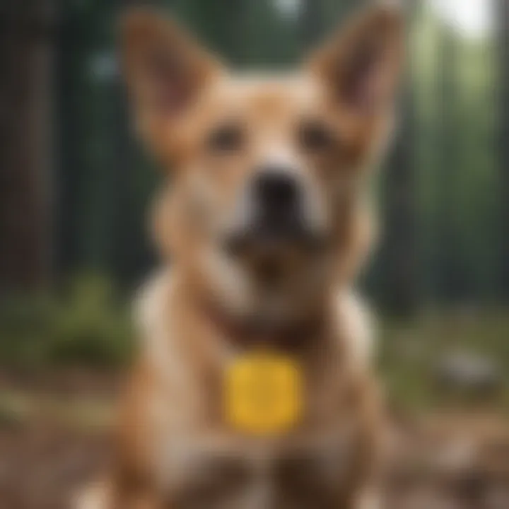 A collection of unique dog name tags