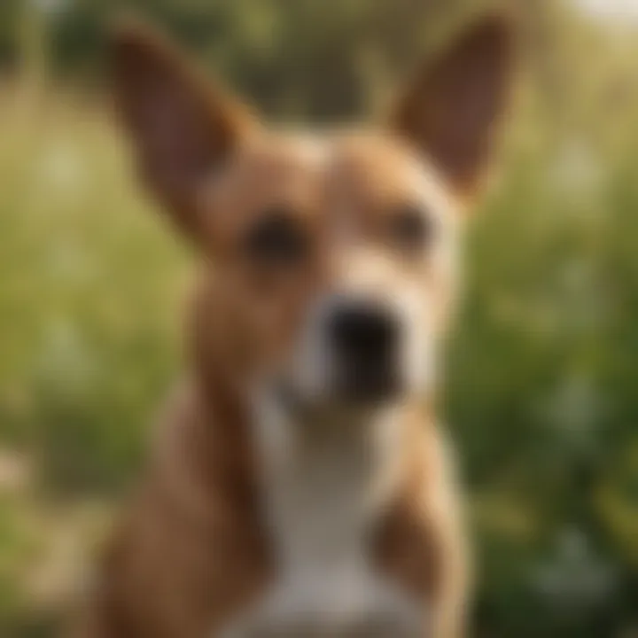 An infographic illustrating types of allergies that can affect dogs and their ear health.