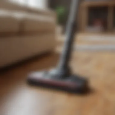Stick Vacuum on Different Floorings Stick vacuum on various flooring types
