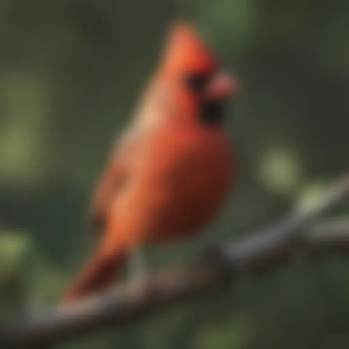 Northern Cardinal perched on a branch