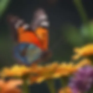 Colorful Butterfly on Flower Colorful butterfly perched on a vibrant flower