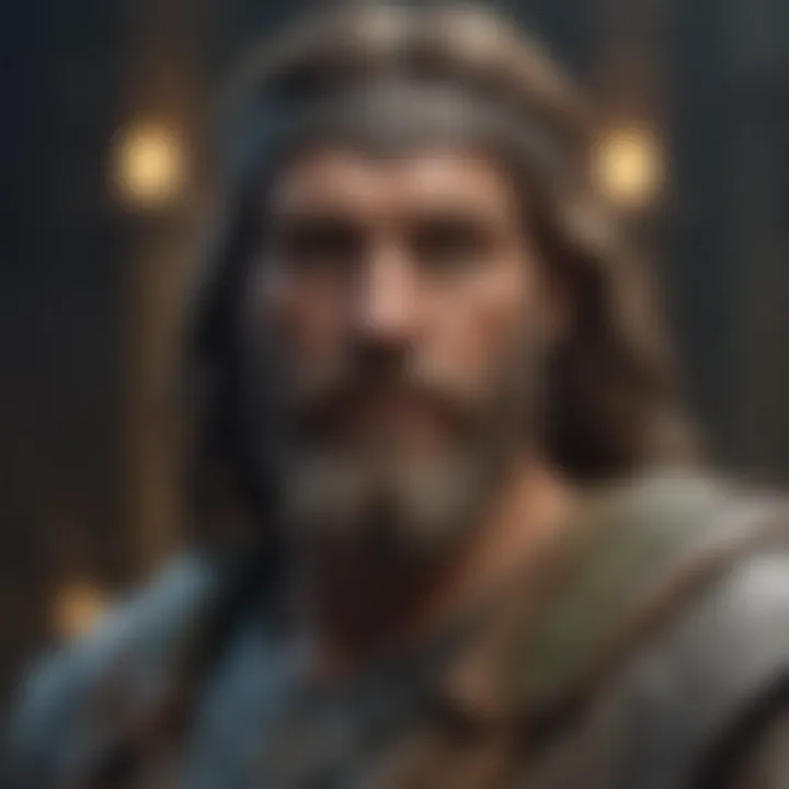 A depiction of a famous Celtic deity