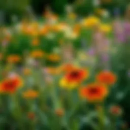 A vibrant garden filled with deer-resistant flowers