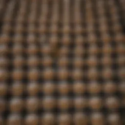 Various freeze-dried dog food brands on display