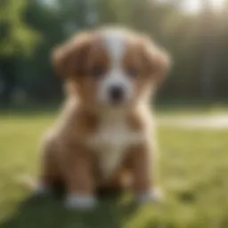 A playful male puppy with a vibrant personality