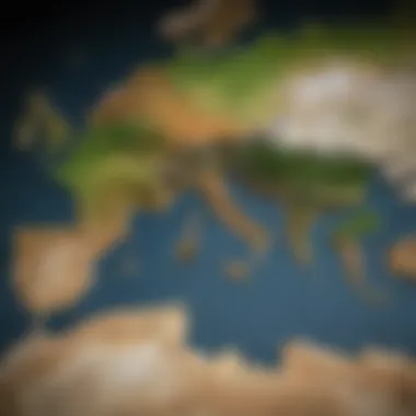 Neanderthal Distribution Map Map highlighting Neanderthal distribution across ancient Europe and Asia