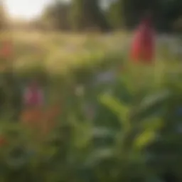 Vibrant display of native wildflowers in a Wisconsin meadow