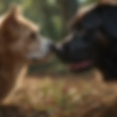 A close bond between a pet and its owner showcased through playful interaction.