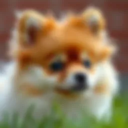 Close-up of a fox face Pomeranian showcasing its distinctive features