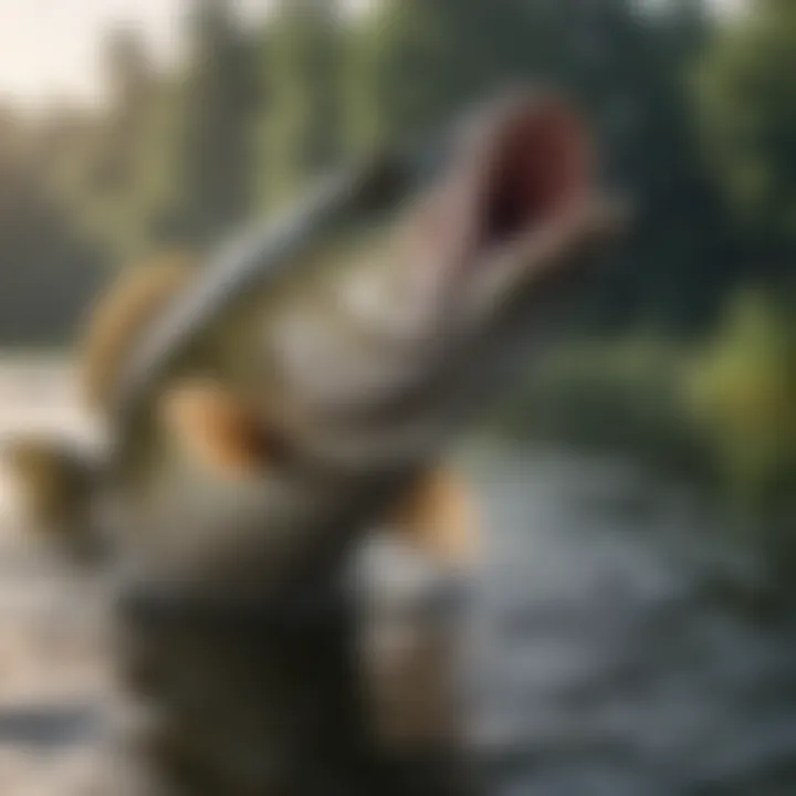 A close-up of a trophy bass caught in Alabama waters.