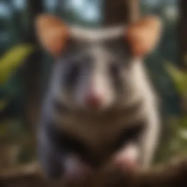 Possums and Their Ecological Role An ecological diagram illustrating the role of possums in pest control and their contributions to the environment.