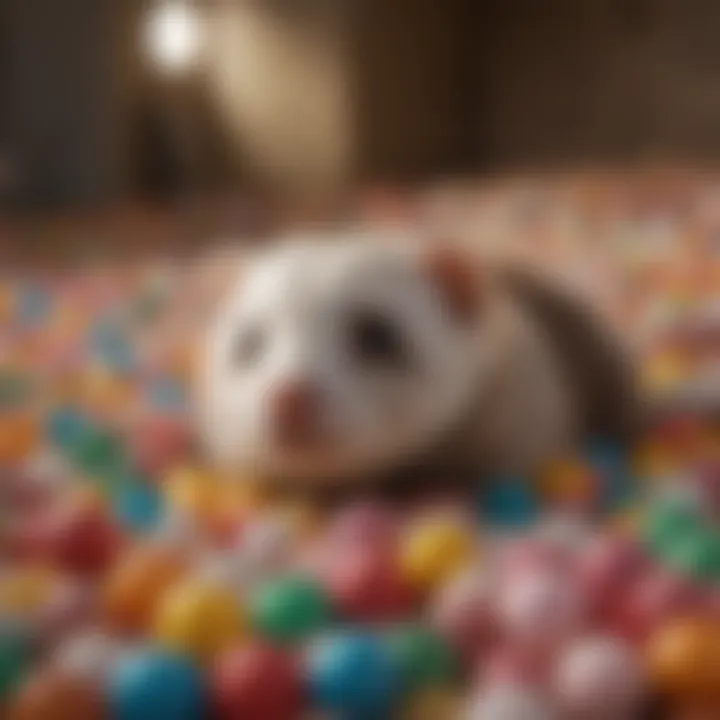 The benefits of a ball pit for ferret health