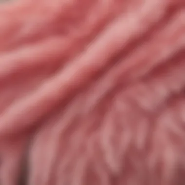 Close-up of a pink dog's fur texture