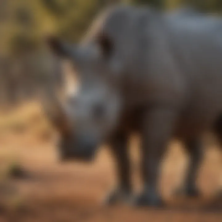 Conservation efforts to protect rhinoceros populations