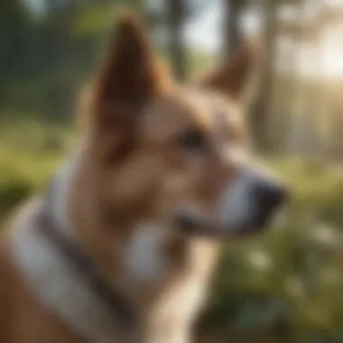 A serene landscape representing nature-themed dog names