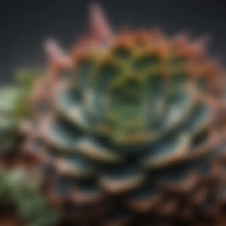 Collection of diverse succulent species showcasing variety in textures and colors