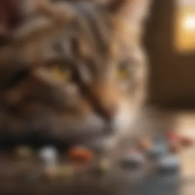 Antibiotic Options for Cats Close-up of antibiotic pills suitable for feline treatment