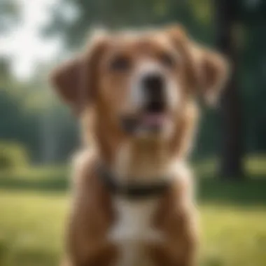 A healthy dog enjoying outdoor playtime after allergy treatment