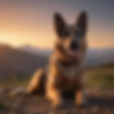 A certified dog trainer working with a German Shepherd on advanced skills