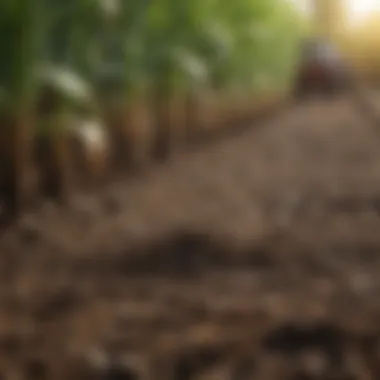 Soil Preparation for Corn Cultivation Well-prepared soil ready for corn planting