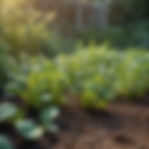 Lima bean plants thriving in a garden bed